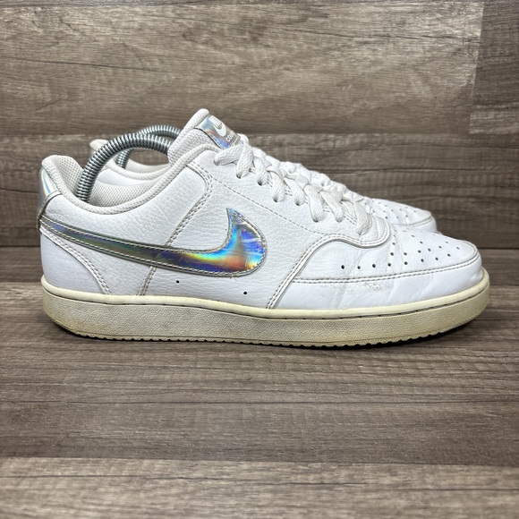 Nike Shoes - Nike Court Vision White Silver Womens US Size 10 EUR 42 CW5596-100 Sneakers